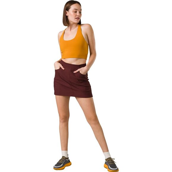PrAna Halle E Waist Skort II Maroon Size 10 - Picture 1 of 8